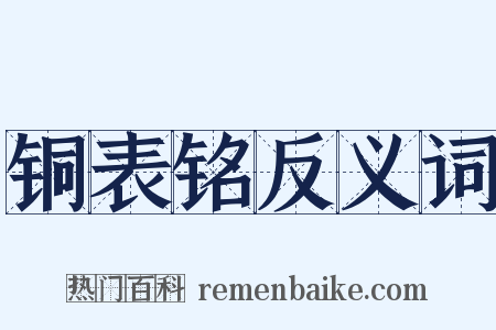 铜表铭反义词是什么意思的图片